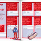 "Das Mosaik eines Kontinents" und Quizfragen zu Europa, Lösungen unten: Stier, Schengen, u.a. Doppelbuchseite, blau-rot gestaltet.