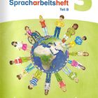 ABC der Tiere, Spracharbeitsheft Teil B, Kompakt 3. Kinder stehen im Kreis um die Erde.