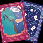 Eine farbenfrohe Illustration mit den Worten "OH, SORRY" und "The Meet-Cringe". Ein Glas verschüttet Wein auf ein Hemd.