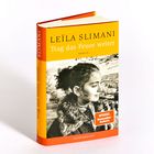 „LEÏLA SLIMANI: Trag das Feuer weiter. ROMAN. SPIEGEL Bestseller-Autorin.“ Schwarz-weißes Foto eines Mädchens.