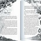 "Collywobbel. Auf einmal war die Augusthitze verschwunden." 

Illustration: Zwei große, mystische Bäume, umgeben von dichter Vegetation.