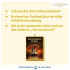 Texte: Literarischer Krimi-Adventskalender. Hochwertige Geschenkbox. Infos zu "Tod auf dem Nil".  
Unten ist ein Adventskalender-Bild.