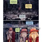 Eine Comic-Seite mit mehreren Panels. Person im Wald, trägt roten Hut mit Smiley. Texte behandeln Regeln und Gesetze.