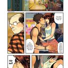 *Wasserspender, Tuschel Tuschel, Hey, hörst du mir überhaupt zu?, Du schwanzgesteuerter Hund..., Lass doch lieber deinen Körper sprechen!, Hör auf!, Finger weg!  
Eine bunte Comic-Szene mit mehreren Charakteren in einer Arcade-ähnlichen Umgebung.