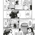 Ein Manga, in dem ein Mädchen mit ihrer Mutter über das Räuchern und eine Hütte in einem Bauerndorf spricht.
