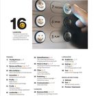 Inhaltsverzeichnis 4/2026. "Leadership: The power of positivity..." Fokus: Knöpfe mit "7 Success", "6 Work", "5 Plan" und Smiley-Symbolen.