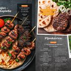 Ražnjići – Fleischspieße. 4 Portionen, Zubereitungszeit 25 Min, Grillzeit 8-10 Min. Tipp: Dazu passt Fladenbrot und ein frischer Salat.