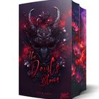 Text: "The Devil's Bloom", "Lea R. Eden", "Black Edition". Dunkles, florales Muster mit dämonischen Hörnern.