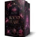 "Bound Flame" von Katy Crown und Harley King. Dunkle, mystische Gestaltung mit großen Blumen und gotischen Elementen.