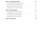 Kapitelüberschriften und Seitenzahlen zu Prüfungen und Musterlösungen der Jahre 2022-2025. Weblink: www.pruefungshefte.de