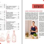 **Rezeptregister**, Vorwort: "Liebe Leserinnen und Leser!" Eine Frau hält ein Einmachglas, umgeben von Kräutern.