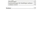 Inhaltsübersicht mit Themen wie Staatsbürgerschaft, Sozialleistungen und Leitkultur, mit Seitenzahlen.
