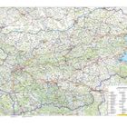 Eine detaillierte Straßenkarte von Bulgarien mit eingezeichneter Legende unten rechts.