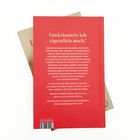 "Funktioniere ich eigentlich noch?" Buchcover, roter Hintergrund, psychologisches Thema. Darunter ISBN und Website. Ermutigender Text.