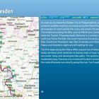 "Prague to Dresden, 223 km. m/km: 1.5 (324m) ⬆️ 1.8 (403m), cycle path: 68%, unpaved: 4%, busy road: 3%. Eine Karte zeigt die Route."