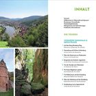 INHALT: Vorwort, Praktische Informationen. DIE TOUREN: VORDERER ODENWALD & BERGSTRASSE. Tour 1–9 mit Beschreibungen. Oben, unten und rechts Bildansichten von Natur und Ruinen.
