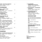 Eine Doppelseite listet Touren im Schwarzwald auf, mit Titeln, Orten, Seitenzahlen und Kategorien wie "MITTELSCHWARZWALD".