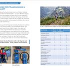 "Praxistipps für Laufbekleidung, Packguide für Trailrunning & Wettkampf, Ausrüstungstabelle, Foto Läufer in den Bergen."