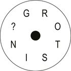 Text: G, R, O, T, N, I, S, ? im Kreis. Ein schwarzer Punkt in der Mitte.