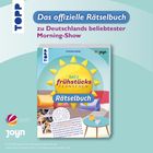 "Das offizielle Rätselbuch zu Deutschlands beliebtester Morning-Show." Buchcover mit Sofa und Tisch in Pastellfarben.