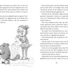 Seite 20 zeigt einen Biber mit einer Tüte, ein Mädchen klatscht begeistert. Text beschreibt eine humorvolle Familienszene.