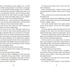 Zwei Buchseiten eines Romans mit folgenden Seitenzahlen: 24 und 25. Unterhaltungen und Gedanken eines Charakters.