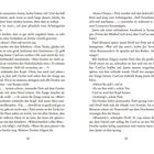 Seitenzahlen 28 und 29. Dialoge und Beschreibungen einer Szene mit Jute, Jamie, Petit und Vorarbeiter Droll auf einem Gerüst.