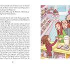 Seite 20. Eine bunte Illustration zeigt einen Süßwarenladen mit Kunden, die an der Theke bedient werden.