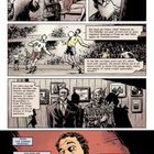 "Als der Krebs, der sich in seinem Gehirn ausgebreitet hatte..."   
Illustration von Szenen mit einem Maler, Fußballspiel und Diplomaten.