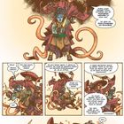 „Damals,“ ruft ein Charakter skeptisch aus, ein anderer erklärt Tanz als Jedi-Trainingslektion mit humorvollem Ton. Comic-Stil.