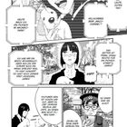 Eine Manga-Seite: 
Texte beschreiben ein Picknick im "Nikoniko-Park". Eine Person filmt, ein Polizist spricht kritisch über YouTube.