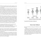 Seite 8: Text über Kalorienkonsum und Adipositas. Seite 9: Diagramm zeigt steigende Adipositas-Raten in den USA seit 1962. “Dies ist kein Diätbuch.”
