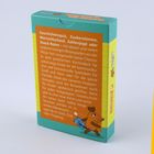 "Lustiges Spiele für lange Autofahrten." Beschreibung von Reisespielen mit der Maus gegen Langeweile. Enthält ein Maus-Logo.