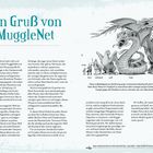 "Ein Gruß von MuggleNet", "Das große Buch der Monster, Zauber- und Tierwesen für Potter-Fans". Darstellung verschiedener Tierwesen.