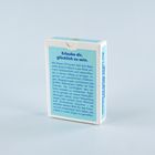 Text auf der Schachtel: "Erlaube dir, glücklich zu sein. Mit diesen 55 Karten lädt dich Bestseller-Autorin Marie Luise Ritter ein, mehr Gelassenheit und Lebensfreude in deinen Alltag zu bringen." Die Schachtel ist blau und weiß.