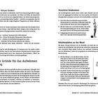 "So geht’s weiter: den Körper fordern" und "Warm-up – gute Gründe für das Aufwärmen vor dem Training." Rechts sind Illustrationen.