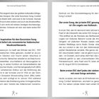 Texte: 

1. "Von null auf Douze Points"
2. "Im Jahr 1956 beginnt eine..."
3. "Die Inspiration für den..."
4. "Das Wunder von Lugano..."
5. "Der erste Song, der beim..."
6. "Beim ersten ESC darf..."

Illustration einer Buchseite mit Text über den Eurovision Song Contest.