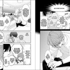 Text im oberen Teil: "Was bisher geschah." Unten: "Und ich sitze jetzt wie auf glühenden Kohlen." Manga mit mehreren Charakteren.