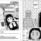 Kapitel 89: Jonglieren mit Kescher. Irgendwas ... ist anders. Zwei Personen, eine mit Kimono, im Hintergrund Spiralmuster.
