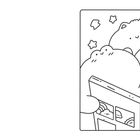 Illustration: Drei niedliche Figuren lesen ein Magazin mit dem Wort "Super". Sterne umgeben die lustige Szene.