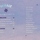 "Inhalt" in blauem Großbuchstaben, dann folgt eine liste mit Themen und Seitenzahlen auf einem pastellfarbenen Hintergrund.