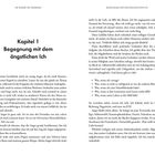 Text: Kapitel 1: Begegnung mit dem ängstlichen Ich. Es folgen persönliche Gedanken über Angst beim Schreiben und Selbstzweifel.