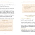 Texte: "Teil 3 Deine Energie verstehen," "Projektion," "Journaling-Fragen," "deine kleinen Aufgaben für den Alltag," "Aufgabe 1" und "Aufgabe 2." 

Layout: Zwei Spalten, oben dekoriert mit Punkten. Links Textblock, rechts Aufgaben.