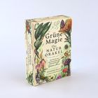 "Grüne Magie - Das Naturorakel" steht auf einer reich verzierten Box mit Pflanzen und Tieren.