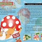 "Nachdem sich King-Kong heiser gesungen hat..."; Illustration mit Meerjungfrau, Hamster, Kugeln, roter Punkt, Schriftfeldern.