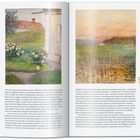 Links: "The Home at Tjörn (Hemmet på Tjörn), n.d. Watercolor..." Rechts: "Reeds at Sunset (Vass i solnedgång), n.d. Watercolor..."