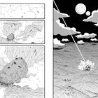 Keine Texte vorhanden. Illustration: Ein Meteorit schlägt auf einer Mondlandschaft ein, vor schwarzen Himmel und zwei Monden.