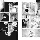 Illustration mit Comic-Panels. Dialoge über Witze und Aktionen wie "Stop!" und "Gut, kannst durch." Zeichnungen von Personen und Kreaturen.