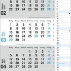 Ein Kalender für 2027 zeigt Februar, März und April mit Wochentagen. Wichtige Tage: Valentinstag, Internationaler Frauentag.