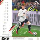 Großer Kalender mit Fußballspieler-Actionbild. Haupttext: "Linksverteidiger Maximilian Mittelstädt". Datum und Name erwähnt.